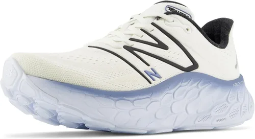 Vista 16 de New Balance Fresh Foam X More V4 - Tenis para correr para hombre Aluminio Gris/Neón Libélula/Caléndula Caliente