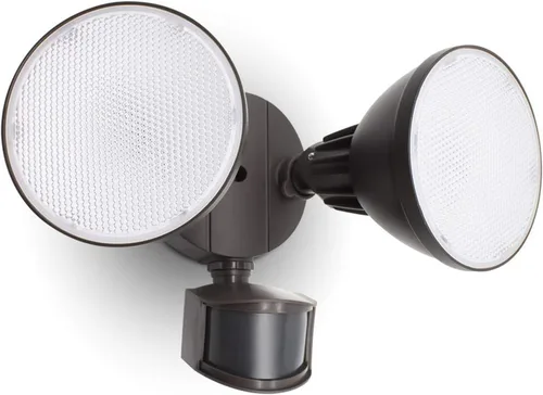 Vista 8 de LUTEC 1800LM Luz LED con Sensor de Movimiento al Aire Libre, Luz de Seguridad de Cabezal Doble, 3000K, Luz de Inundación Exterior Impermeable