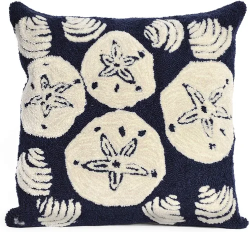Vista 23 de Liora Manne Decorativo, insertos y fundas Ahoy azul marino, cojines de 18 x 18 pulgadas