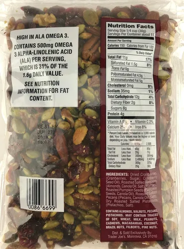 Vista 5 de Trader Joe's Trail Mix - Paquete variado (4 unidades)