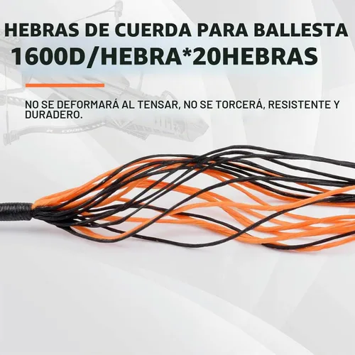 Vista 3 de Cobra Adder R9 - Cuerda de ballesta de 19.3 pulgadas, cuerdas de repuesto para tiro con arco