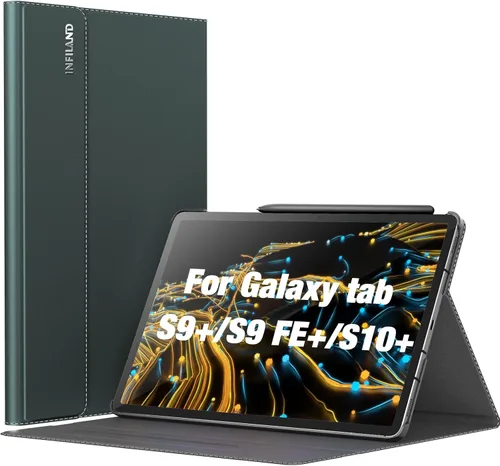 Vista 15 de INFILAND Funda para Galaxy Tab S10+ Plus 2024, S9+ Plus, S9 FE Plus, funda de soporte multiángulo compatible con Samsung Tab S10 Plus/S9 Plus/S9 FE