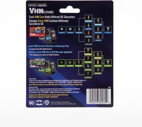 Vista 6 de BANDAI - Paquete de tarjetas de memoria DC coleccionables, tema de superhéroe Paquete de tarjetas de memoria - DC Characters