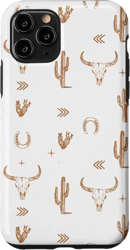 Vista 29 de Western Country - Carcasa para iPhone 17, diseño de calavera de toro sureño