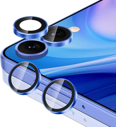 Vista 136 de Casetego Protector de lente de cámara para Galaxy Z Fold 8, [Diseño de purpurina mejorado], [Fuerte adherencia], lente de vidrio templado 9H negro
