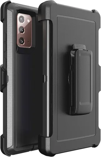 Vista 9 de Funda para Samsung Galaxy Note 10 5G, [grado militar] protectora a prueba de golpes, resistente funda de teléfono para Note 10 de 6.3 pulgadas