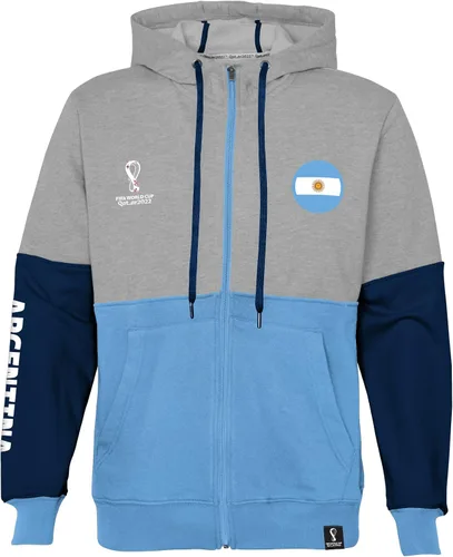 Vista 24 de Outerstuff Sudadera internacional de fútbol para hombre Copa Mundial de la FIFA Panel de contraste de país con capucha de forro polar