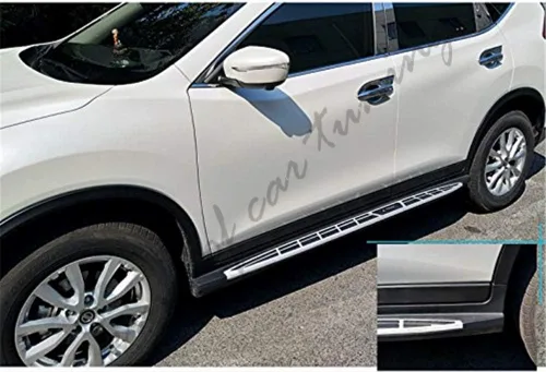 Vista 5 de Estribos de aluminio Estribos laterales Nerf Bars se adapta a Nissan X-Trail Rogue 2014 2015 2016 2017 2018 2019