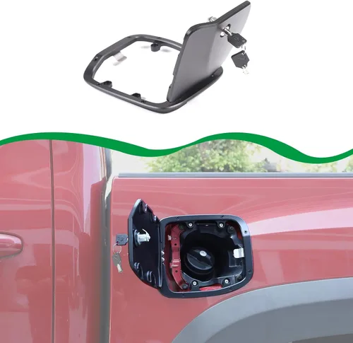 Vista 8 de HAPPYHORSE Tapa de Repuesto para Tanque de Combustible con Cerradura Antirrobo Compatible con Toyot@ Tacoma 2016-2022 Tapa Decorativa de Llenado