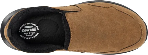 Vista 6 de FitVille Zapatos anchos de senderismo para hombre, zapatos de senderismo para caminar, tenis de senderismo con soporte de arco