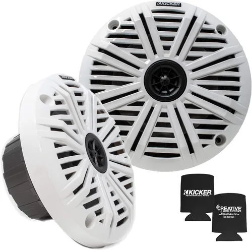 Vista 11 de KICKER Altavoces coaxiales marinos de 6.5" de 4 ohmios de reemplazo OEM en negro