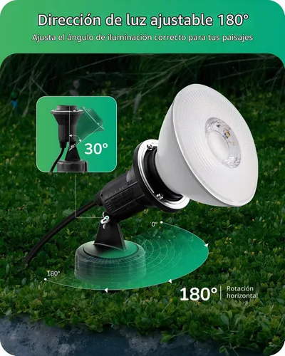 Vista 5 de EDISHINE Focos de Halloween de 120 V para exteriores, luces de inundación