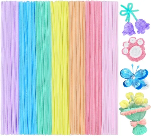 Vista 18 de Eppingwin Limpiapipas multicolor, tallos de felpilla de 12 pulgadas para manualidades, limpiapipas, suministros de manualidades para proyectos