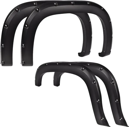 Vista 17 de ALLGOOD Guardabarros de rueda compatibles con Chevy Silverado 1500 2007-2013 Fleetside de 69.3 pulgadas para cama corta de doble cabina, solo