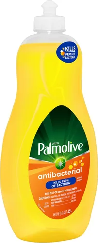 Vista 3 de Palmolive Jabón líquido ultra antibacteriano para platos, aroma a limón cítrico, 46 onzas, 1 paquete