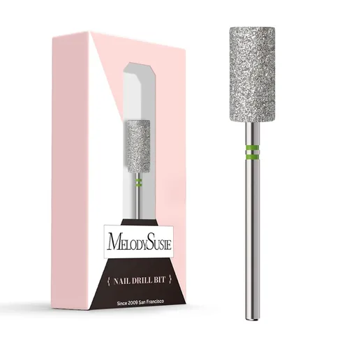 Vista 16 de MelodySusie Broca para uñas de limpieza de cutículas en forma de pera de 1.2mm, 3/32'', Limpiador profesional de carburo diamantado de seguridad