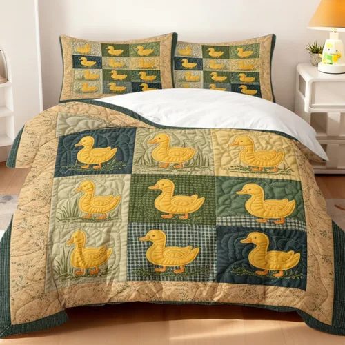 Vista 23 de Juego de funda de edredón de oso lindo tamaño individual, 3 piezas, ropa de cama suave y neutra calmante y acogedora, juego de funda de edredón