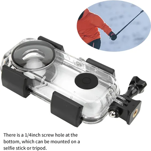 Vista 4 de Hilitand 131.2 ft cámara caso para ONE X2, cámara de acción subacuático buceo carcasa protectora cubierta protectora protector