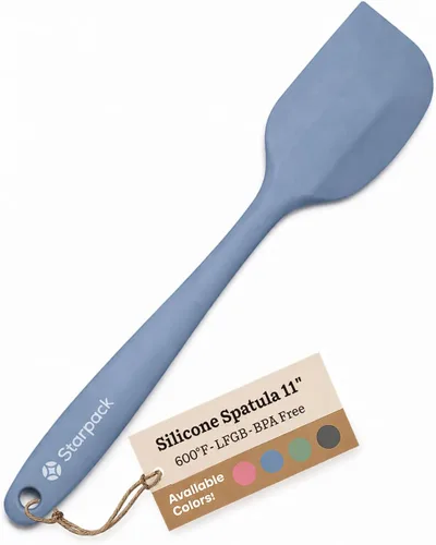 Vista 23 de Starpack - Juego de espátulas de silicona «Scrape & Stir» (2 piezas) – Juego de espátulas resistentes al calor a 600 °F – Espátulas de cocina