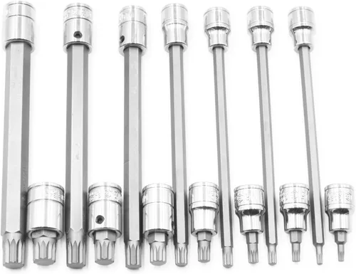 Vista 2 de Genius Tools Juego de llaves de vaso cuadrado triple de 14 piezas 3/8" Dr. BS-314MX