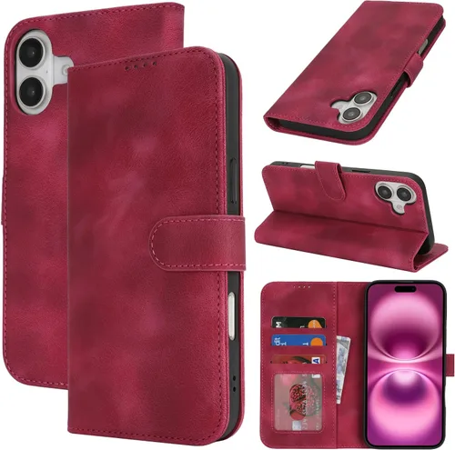Vista 144 de Funda tipo cartera para iPhone 8 Plus iPhone 7 Plus con tarjetero para iPhone 8 Plus, funda tipo cartera para mujeres y hombres, de piel sintética