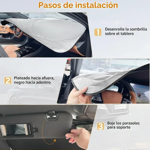 Vista 8 de Parasol para parabrisas Dodge RAM 1500 2500 3500 2010-2025 2026