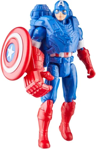 Vista 11 de Marvel Epic Hero Series Battle Gear - Figura de acción del Capitán América, 4 pulgadas, juguetes de superhéroes de los Vengadores para niños a