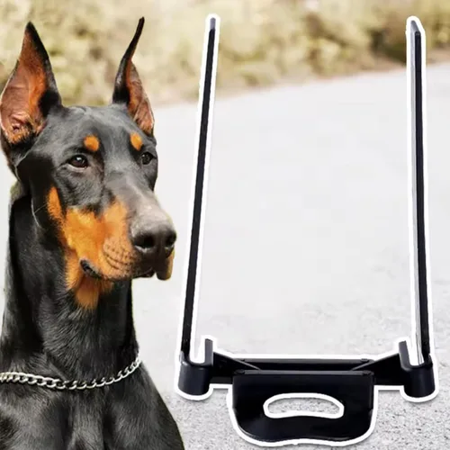 Vista 2 de Doberman - Kit de publicación de orejas de perro, ajustable, ligero, resistente a las grietas, soporte de pie para mascotas, hogar, suministros