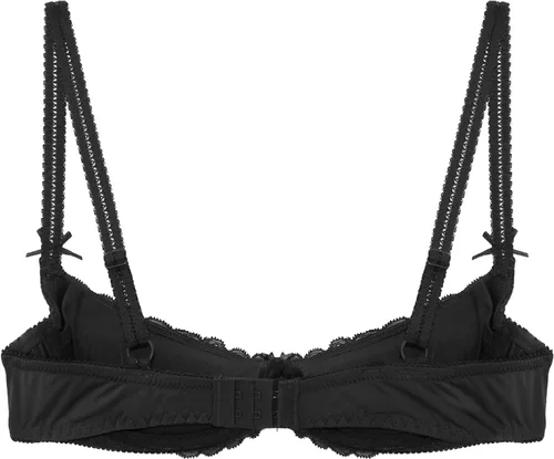 Vista 6 de TiaoBug Sujetador acolchado con aros para mujer, con encaje de flores, 14 de taza, brasier
