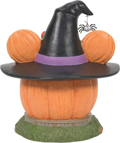 Vista 3 de Department 56 Disney Village Halloween Minnie Mouse Pumpkintown House - Edificio iluminado, 7.76 pulgadas, multicolor