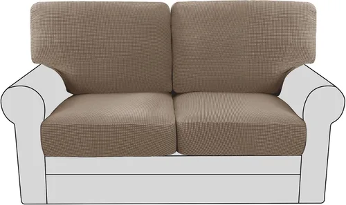 Vista 68 de H.VERSAILTEX Fundas elásticas para sillas de varias piezas, fundas para cojines ajustables para asiento y respaldo