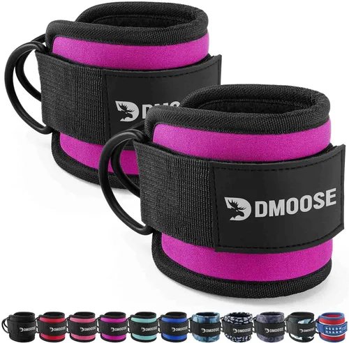 Vista 24 de DMoose Ankle Strap for Cable Machine - One Size Fit with Premium Padding, Workout Kickback Ankle Cuffs, Ankle Bands for Working Out, Booty Workouts
