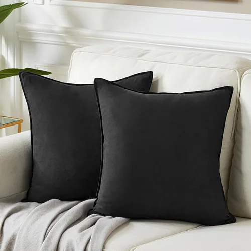 Vista 11 de Fancy Homi - Paquete de 2 fundas de almohada decorativas azul real de 14x14 pulgadas para sala de estar, sofá cama, sofá, decoración moderna bohemia