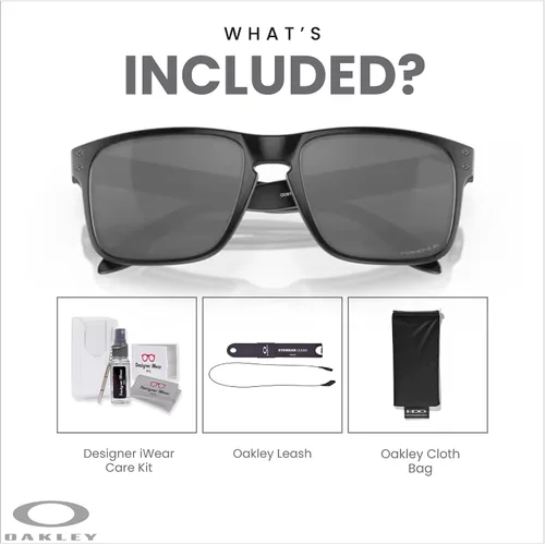 Vista 3 de Oakley Holbrook OO9102 Square Sunglasses for Men + BUNDLE Accessory Leash + BUNDLE with Designer iWear Eyewear Kit