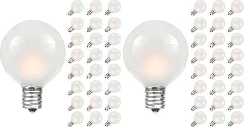 Vista 10 de Novelty Lights Paquete de 25 tiras de luces multicolor G40 para exteriores