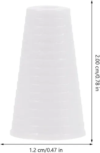 Vista 4 de SEWACC Perillas de cordón para ciegas, 15 piezas de cordón de plástico blanco con borlas, pomos para persianas romanas o persianas, cortinas