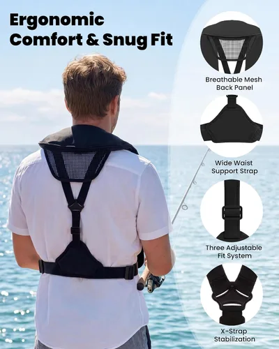 Vista 6 de Owntop Chaqueta de natación inflable para adultos, convertible automática/manual, cuello de neopreno, bolsillos grandes con solapa y trabillas