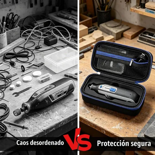 Vista 6 de Funda compatible con Dremel Lite 7760 N/10 4V Li-Ion/PawControl 7760-PET Kit de herramientas rotativas inalámbricas para perros, kit multiusos
