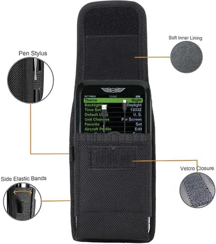 Vista 3 de Compatible con ASA CX-3 Flight Computer Case, ASA CX-3 Flight Computer Funda de transporte para computadora de vuelo, funda con clip para cinturón