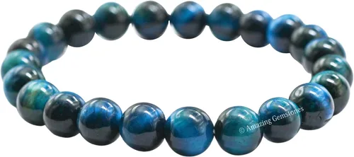 Vista 138 de Amazing Gemstone Crystal Bracelet for Women Men's Gifts - Protection Healing Crystal Bracelet - 8mm Gemstone Beaded Stretchable Bracelet Pulseras