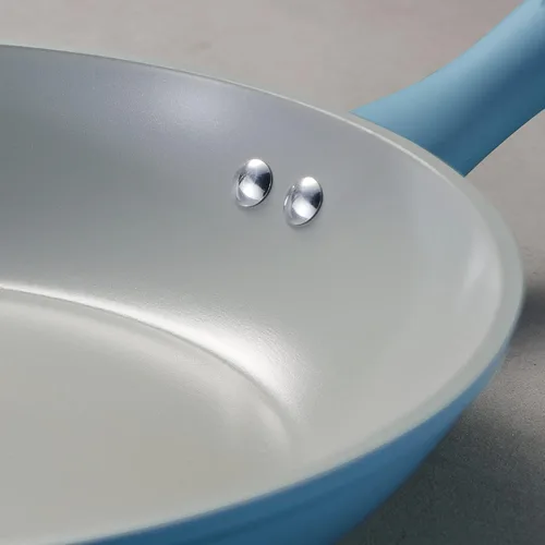 Vista 9 de Tramontina Solara - Juego de utensilios de cocina antiadherentes de cerámica de 14 piezas con tapas, ollas y sartenes de aluminio de calibre pesado