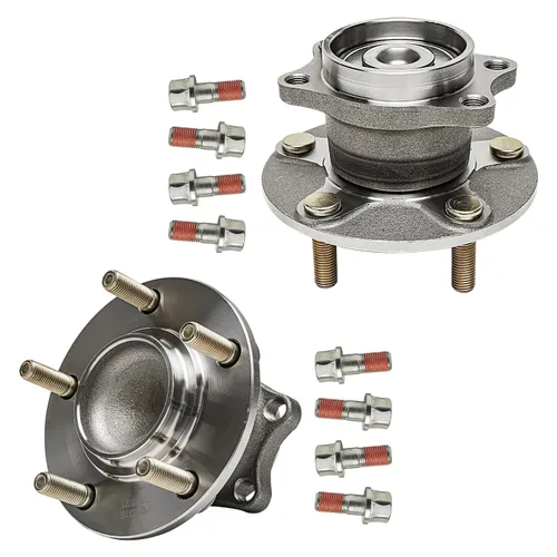 Vista 26 de Detroit Axle - Cojinete de rueda delantera y cojinete de rueda trasera para Honda Civic 1992-2000, Civic Del Sol 1993-1997, 4 lengüetas no ABS 1992