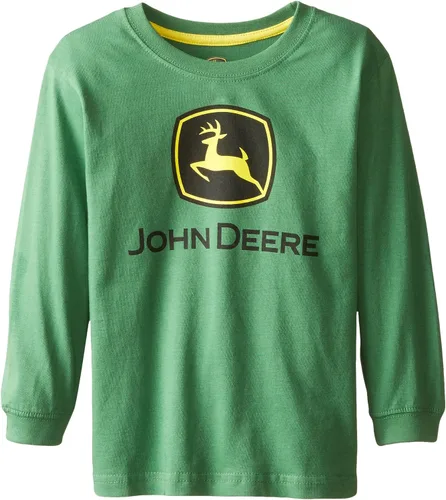 John Deere Camiseta básica de manga larga para niño pequeño de John Deere Boys 2-7