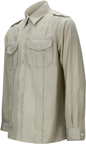 Vista 2 de NIHONCOS Camisa de aventura para hombre Jones Jr., camisa de los Raiders Safari disfraz Dr. Henry Tops con bolsillos Halloween Cosplay traje