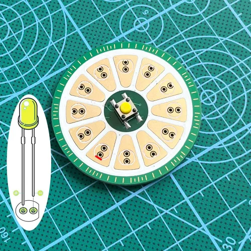 Vista 2 de Treedix Kit de práctica de soldadura, kit de proyecto electrónico, placa de circuito con estuche de batería para adultos principiantes, aprendizaje