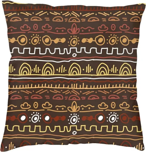 Vista 8 de ASYG Funda de cojín africana de 18 x 18 pulgadas, diseño de doble cara