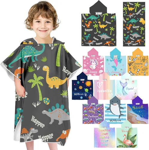 Vista 26 de Toallas de playa personalizadas para niños, toallas de playa personalizadas con nombres, regalos personalizados para niños pequeños, niñas
