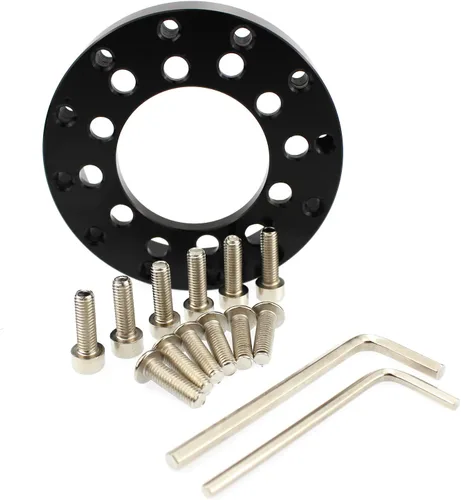 Vista 5 de Kit de modificación de anillo de repuesto para volante PCD de 2.756 in para Logitech G25 G27 G920 Adaptador de rueda Sparco Momo