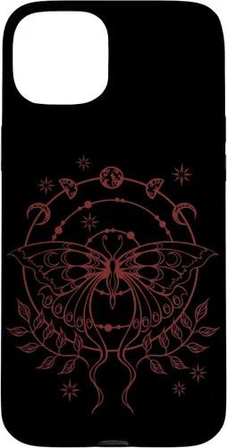 Vista 9 de Alt Emo Fairy Grunge Fairycore Goth Moth Moon Phases Case for iPhone 16