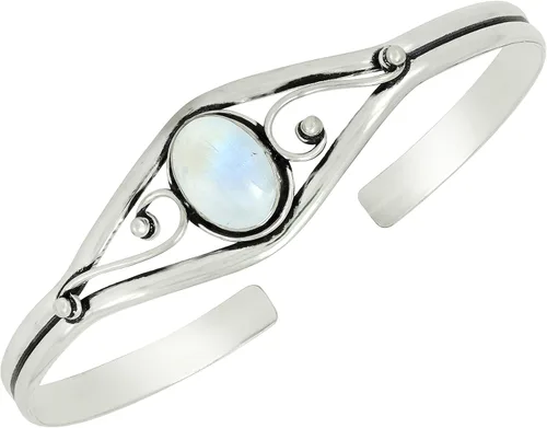 Vista 15 de Natural Gemstone Cuff Bangle Bracelets for Women Amatista